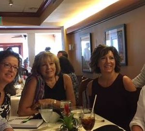 A great photo from #NINC17. From left to right: Judy Keim, Christine Nolfi, Patricia Sands, Heather Burch, Ashley Farley, and Bette Lee and Bette Lee Crosby (standing)